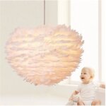 30cm e27 lustre - suspension pastorale franmoderne crative mode lustre plume pour chambre restaurant ...