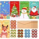 30pcs cartes cadeaux porte monnaie nol avec enveloppes - portefeuilles dargent de nol cartes de voeux ...
