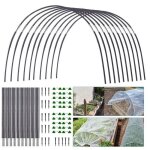 (30pcs)cerceaux de serre pour culture de plantes de jardinage support de tunnel piquets flexibles  plier ...