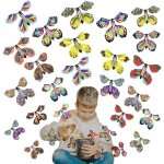 30pcs magiques papillons volants - magic butterfly card jouets - 30 pi�ces couleur al�atoire