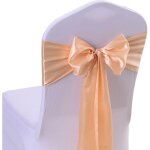 30pcs n?uds ruban de housse chaise en satin dcor mariage fte anniversaire champagne