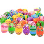Oeufs en plastique - amoune - 30pcs - d�coration de p�ques - couleurs vives - cadeau enfant