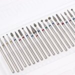 30pices embout ponceuse ongle en acier au tungstne foret  ongles nettoyant  la cuticule
