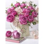 30x40cm diy broderie diamant kit complet thire fleurie 5d diamond painting complet livre usine rond ...