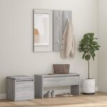 Vidaxl ensemble de meubles de couloir banc d'entrée boîte de rangement miroir de coiffeuse porte - manteau ... Vidaxl ensemble de meubles de couloir banc d'entrée boîte de rangement miroir de coiffeuse porte - manteau ...