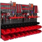 �tag�re murale - botle - 32 pcs - rouge - 115x78 cm - empilable et extensible