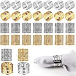 32 pi�ces rond de serviette de table rond de serviette personnalis� anneau de serviette m�tal creuses ...