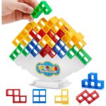32pcs balance and play - tetra tower stacking blocks gamefun and educational entertainment for kidsboard ...