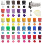 34 flocons de colorant de cire de soja de colorant de bougie de couleur pour la fabrication de bougie ...