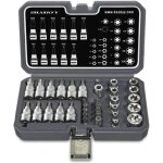 34 pices. jeu coffret douille torx i jeu dcrous e4 - e20 i jeu douille torx t10 - t60 i inserts de ...
