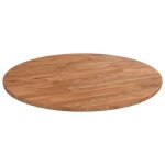 342959 vidaxl dessus de table rond marron clair 40x1, 5 cm bois chne trait