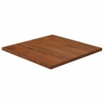 343014 vidaxl dessus de table carr marron fonc40x40x1, 5cm bois chne trait