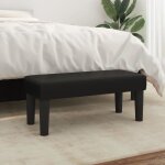 346632 vidaxl banc noir 70x30x30 cm similicuir