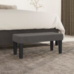 346639 vidaxl banc gris foncé 70x30x30 cm velours 346639 vidaxl banc gris foncé 70x30x30 cm velours