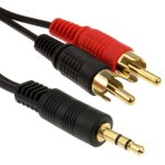 35 mm stéréo jack vers 2 rca cinch fiches audio câble cordon plaqués or 15 m 35 mm stéréo jack vers 2 rca cinch fiches audio câble cordon plaqués or 15 m