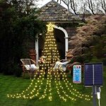 350 led energie solaire guirlande lumineuse sapin de noel avec etoile 3. 5m rideau lumineux sapin de ... 350 led energie solaire guirlande lumineuse sapin de noel avec etoile 3. 5m rideau lumineux sapin de ...