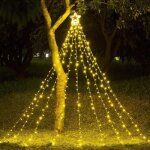 350 led guirlande lumineuse sapin de noel avec etoile 3. 5m rideau lumineux sapin de noel decoration ... 350 led guirlande lumineuse sapin de noel avec etoile 3. 5m rideau lumineux sapin de noel decoration ...