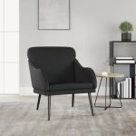 351424 vidaxl fauteuil noir 63x76x80 cm similicuir 351424 vidaxl fauteuil noir 63x76x80 cm similicuir