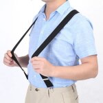 35mm bretelles de pantalon rglables 4 clips sur accolades noir x - forme homme