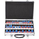 35pcs [1 - 4 stipe] 45 degrs fraise ensemble doutils bleu foret dfonceuse coupe carbure tungstne gravure ...