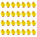 Poussins en peluche - pochettes surprises - 36 mini poussins jaunes - 4cm - d�coration de f�te - cadeaux ...