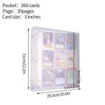 360cartes grand classeur a4 kpop album photo polaroid porte cartes photo � feuilles mobiles livre de ...