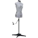 3649new - mannequin de couturede vitrinede robe buste dcoratif de femme rglable gris s taille 33 - ...