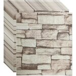 36piece panneaux muraux 3d imitation pierre peel and stick papier peint adhesif mural rev�tement mural ...