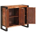 [3761632]meuble bas - buffet de salonmeuble de rangement buffet avec portes marron bois recycl� massif ...