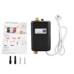 3800w mini chauffe - eau �lectrique instantan� sans r�servoir salle de bains cuisine lavage noir - salalis ...