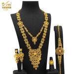 S - 398 - golden - ensemble de colliers indiens en plaqu or 24k bijoux de luxe thiopiens pour mariage ...