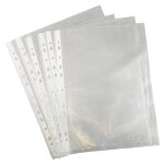 3a 931300 chemise pochette perfore a4 transparent grain pack de 50