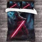 3d couette et taie ensemble de literie serrure star wars taille ensemble 3 pices 140x200cm[2854]