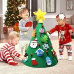 3d diy feutr arbre de nol toddler amical arbre de nol suspendus ornements enfants cadeaux de nol ...