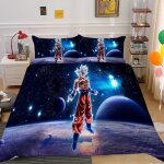 3d dragonball z goku parure de lit avec housse de couette et taie doreiller impression numérique microfibre ... 3d dragonball z goku parure de lit avec housse de couette et taie doreiller impression numérique microfibre ...