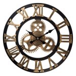 3d horloge murale grand classique vintage en m�talsilencieux r�tro vitesse pendaison horloge chiffre ...