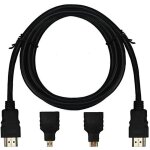 3in1 hdmi vers hdmi - mini - micro adaptateur hdmi c�ble hd kit pour tablet pc tv lwl50725368a 1909