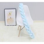 3m tour de lit bb coussin serpent coussin tress pare - chocs velours tour de canap souple bleu