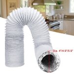 3m - tuyau dchappement flexible et portable en aluminium pour climatiseur cuisine hotte conduit de vent ...
