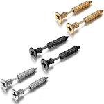 3paires (6 pi�ces) de boucles doreilles pour homme en forme de vis acier inoxydable noir - dor� - argent� ...
