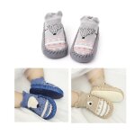 3paires de chaussons chaussettes semelle souple antidrapants pour bb - 6 - 12 mois les garons filles ...