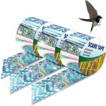 3pc 80m x 24cm ruban r�pulsif pigeon ext�rieur bande anti oiseaux r�fl�chissante protection jardin terrasse ...