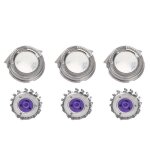 3pcs acier accessoire de remplacement de t�te de rasoir � deux couches adapt� pour philips hq8 7180 hq7140 ...