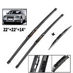3pcs balais dessuie - glace avant + arrire pour audi a6 c6 4f 2004 - 2011 a6 allroad 2005 - 2011 a6 ...
