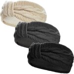 3pcs bandeau cheveux femme bandeaux hiver serre - tte tricot avec doublure headbands lastique femme ...