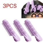 3pcs boucleur pince barrette  cheveux moelleux bigoudi de racine de cheveux outil de coiffure - violet ...