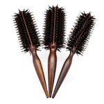3pcs brosse � cheveux ronde en poils de sanglier outils de coiffure pour coiffeur brosse tjavier pour ...