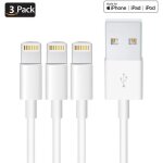 3pcs cble chargeur 1m cble pour iphone ipad ipod avec aluminium connecteur rsistant ultra rapide cable ...
