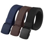 3pcs ceinture homme femme xjydncg ceinture tactique en nylon boucle en plastique r�glable 120 cm - ads003 ...