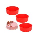 3pcs moule gateau silicone rond 16. 5cm moule layer cake moule silicone patisserie rond antiadhsif moule ...